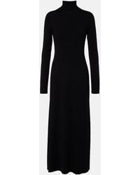 The Row - Leoline Turtleneck Virgin Wool Maxi Dress - Lyst