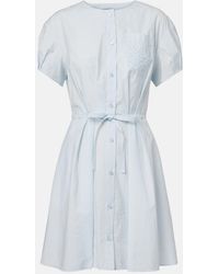 Loewe - Paula's Ibiza Anagram Cotton-Blend Shirt Dress - Lyst