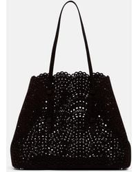 Alaïa - Mina 37 Large Leather Tote Bag - Lyst
