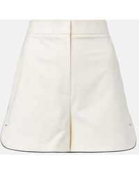 Max Mara - Orbit Cotton-Blend Canvas Shorts - Lyst