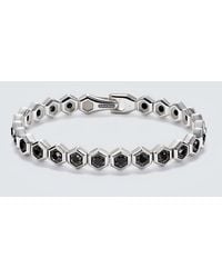 David Yurman - Hex Sterling Bracelet (925) With Diamonds - Lyst
