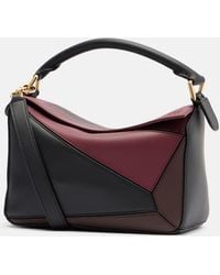 Loewe - X Albers Tote Bag Puzzle Small Aus Leder - Lyst