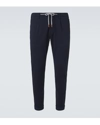Eleventy - Cotton-Blend Slim Pants - Lyst