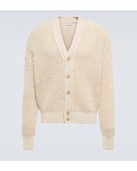 Lemaire - Fisherman-knit Cotton Cardigan - Lyst