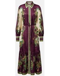 ALÉMAIS - Ruthie Floral Shirt Dress - Lyst