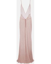 The New Arrivals Ilkyaz Ozel - Abito Lungo Claudie Con Paillettes - Lyst