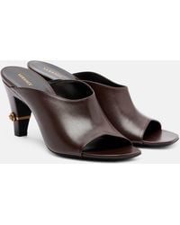 Versace - Giulietta Leather Mules - Lyst
