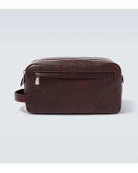 Brunello Cucinelli - Leather Toiletry Bag - Lyst