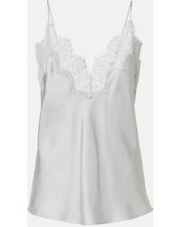 Rohe - Lace-Trimmed Silk Top - Lyst