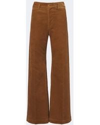 Polo Ralph Lauren - Cotton Corduroy Wide-Leg Pants - Lyst