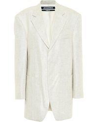 Jacquemus Blazer La Veste d'Homme en lin mélangé - Neutre