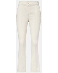 Veronica Beard - Kimra Cotton-Blend Cropped Straight Pants - Lyst