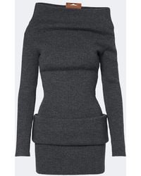 Jean Paul Gaultier - Wool-Blend Sweater Dress - Lyst