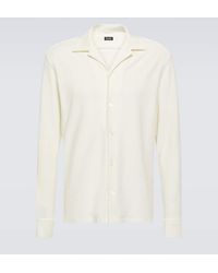 ZEGNA - Cotton And Silk Shirt - Lyst