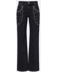 Isabel Marant - Silka Studded Boot-Cut Jeans - Lyst