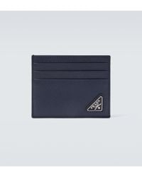 Prada - Logo Saffiano Leather Card Holder - Lyst