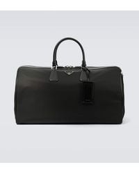Prada - Borsa Da Viaggio Con Pelle - Lyst