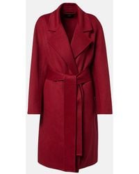JOSEPH - Wool And Cashmere Wrap Coat - Lyst