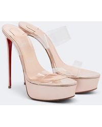 Christian Louboutin - Just Nothing Leather Platform Mules - Lyst