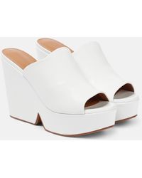 Robert Clergerie - Dolcy Leather Wedge Sandals - Lyst