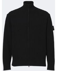 Stone Island - Ghost Compass Wool And Cashmere Cardigan - Lyst