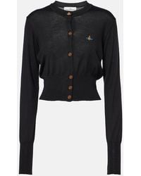 Vivienne Westwood - Bea Cropped Wool And Silk Cardigan - Lyst