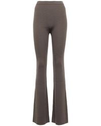 Rick Owens - Rib-Knit Wool-Blend Pants - Lyst