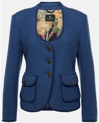 Etro - Wool-Blend Blazer - Lyst