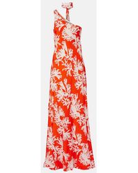 Alexandra Miro - Odetta Scarf-Detail One-Shoulder Gown - Lyst