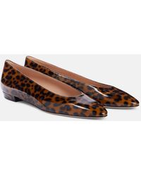 Gianvito Rossi - Amelia Patent Leather Ballet Flats - Lyst