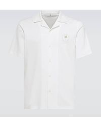 Brunello Cucinelli - Camisa de algodon bordada - Lyst