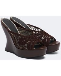 Magda Butrym - Crochet Wedge Mules - Lyst