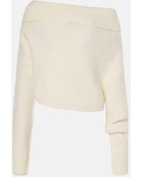 Christopher Esber - Off-Shoulder Boucle Sweater - Lyst