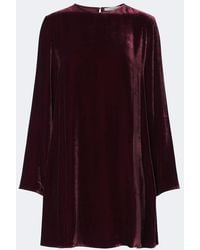 Asceno - Larissa Velvet Minidress - Lyst