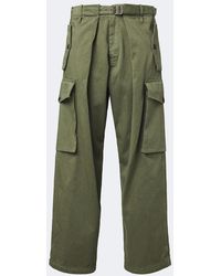 Loewe - Cotton Satin Cargo Pants - Lyst