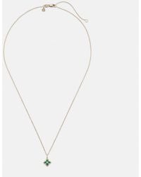 Sydney Evan - Mini Moroccan 14kt Gold Necklace With Enamel And Diamond - Lyst