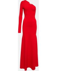 Victoria Beckham - Knitted One-shoulder Maxi Dress - Lyst