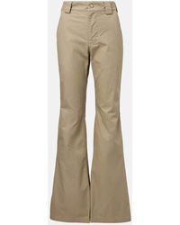 Balenciaga - Cotton Flared Pants - Lyst