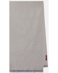 Gucci - Bufanda De Jacquard De Lana Con Gg - Lyst