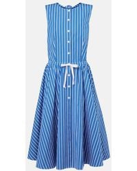 Patou - Striped Cotton Shirt Dress - Lyst
