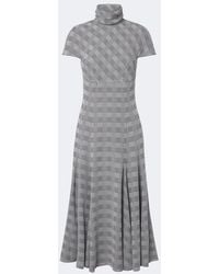 Emilia Wickstead - Thea Prince Of Wales Check Midi Dress - Lyst
