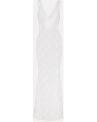 Bananhot - Adel Sheer Lace Maxi Dress - Lyst