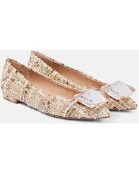 Gianvito Rossi - Jaipur Boucle Ballet Flats - Lyst