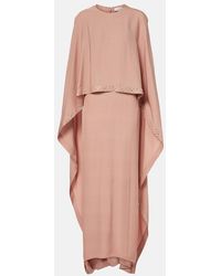 Stella McCartney - Embellished Caped Maxi Dress - Lyst