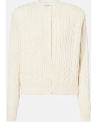 Rohe - Cable-Knit Cotton And Wool Cardigan - Lyst