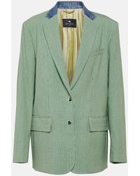 Etro - Blazer Aus Einem Wollgemisch - Lyst