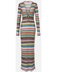 Missoni - Zig Zag Lame Maxi Dress - Lyst