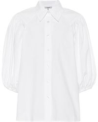 Ganni Cotton Poplin Shirt - White
