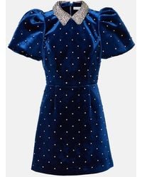 Rebecca Vallance - Verziertes Minikleid Vivicia Aus Samt - Lyst