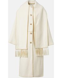 TOTEME - Manteau Brode En Laine Melangee - Lyst